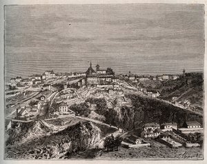Avallon - Borgogna-Franca Contea - incisione in “La France illustrée: geografia, storia, amministrazione statistica” di V.A. Malt-Brown. 1884