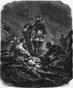 Ragazzi cattivi, saccheggiatori durante le guerre del XVI secolo. In 