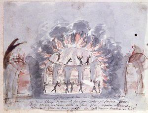 Scena di balletto, raffigurante le Furie, fine XVII secolo