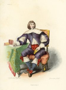 Balzac (incisione colorata) da French School
