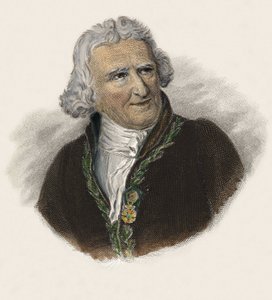 Barone Antoine Augustin Parmentier (1737-1813), farmacista, dietologo e agronomo francese. in "Portraits des Hommes Useful" da French School