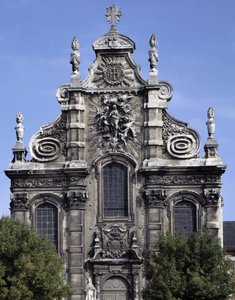 Architettura barocca: Facciata della Chiesa dei Gesuiti (attuale museo di Arte Sacra) (1692). Cambrai, Nord (59) da French School