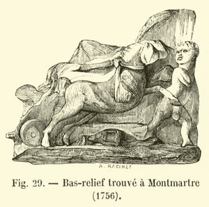 Bassorilievo trovato a Montmartre, 1756