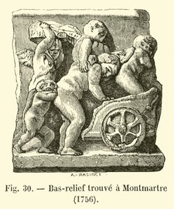 Bassorilievo trovato a Montmartre, 1756 da French School