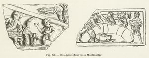 Bassorilievi trovati a Montmartre