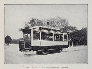Tram elettrico Bastille-Charenton - in "Attraverso l