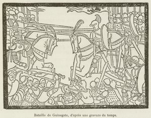 Battaglia di Guinegate (incisione) da French School