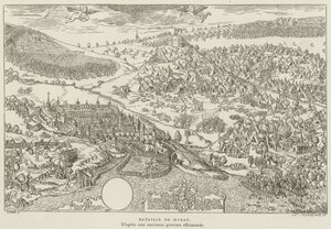 Battaglia di Morat (incisione) da French School