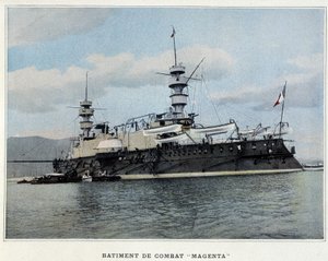 Nave da battaglia "Magenta" - in "Album militare - Marina: Vita a bordo" da French School