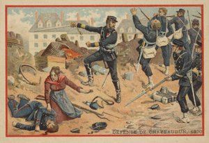 Battaglia di Chateaudun, 1870 da French School