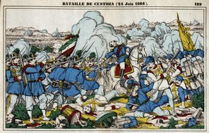 Battaglia di Custoza il 24 giugno da French School