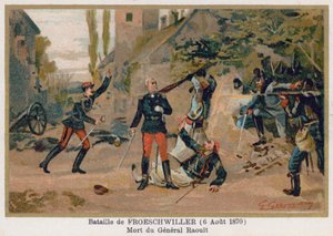 La battaglia di Froeschwiller, la morte del generale Raoult da French School