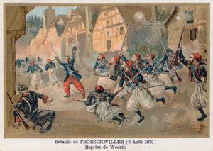 La battaglia di Froeschwiller, la riconquista di Woerth da French School