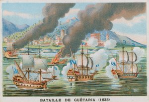 Battaglia di Guetaria, 1638 da French School