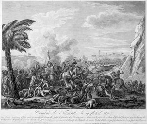 Battaglia di Nazareth il 19 floreale anno 7 (1799) sotto il generale Jean Andoche Junot (1771-1813) - in "Rivoluzione francese" di Thiers. XIX secolo da French School