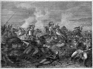 Battaglia di Saint-Dizier, 27 gennaio 1814 (truppe russe alleate contro dragoni della guardia francese) Battaglia di Saint Dizier - bella carica dei dragoni della guardia - Battaglia dei dragoni della guardia contro i russi di Landskoi - in "Histoire de l