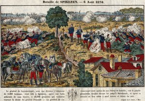 Battaglia di Spicheren il 6 agosto da French School