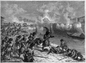 Battaglia di Tolosa: ultima battaglia tra le forze britanniche e spagnole sotto Wellington contro i francesi 1814 - Battaglia di Tolosa 10 aprile 1814 tra le truppe dell