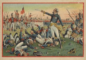 Battaglia di Waterloo nel 1814 da French School
