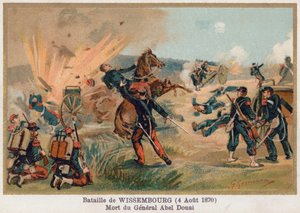 La battaglia di Wissembourg, la morte del generale Douay da French School