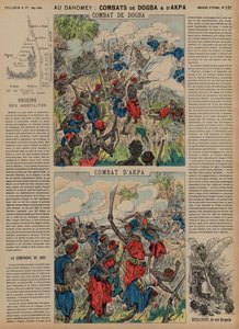 Battaglie di Dogba e Akpa, Dahomey, Seconda guerra franco-dahomeana, 1892 da French School