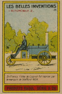 Carta delle belle invenzioni, automobile da French School