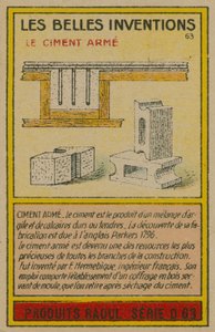Carta delle belle invenzioni, cemento armato da French School