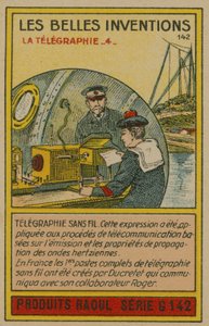 Carta delle belle invenzioni, telegrafia da French School