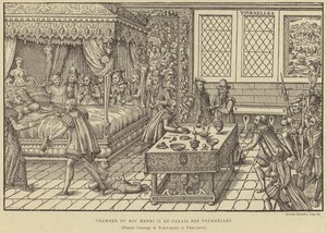 Camera da letto del re Enrico II di Francia, Palais des Tournelles, Parigi, XVI secolo da French School