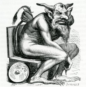 Belphegor, illustrazione dal Dictionnaire Infernal di Jacques Albin Simon Collin de Plancy da French School