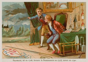 Benjamin Franklin, inventore del parafulmine e uno dei Padri Fondatori degli Stati Uniti (1706-1790)