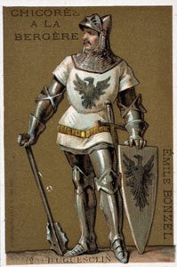 Bertrand du Guesclin (Duguesclin) (ca. 1320-1380). Conestabile di Francia da French School