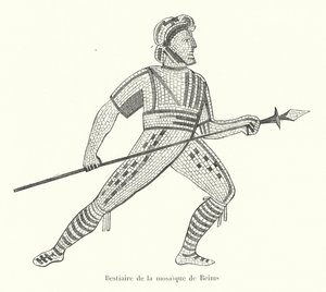 Bestiario del mosaico di Reims da French School