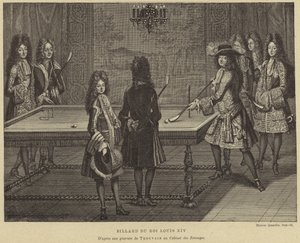 Tavolo da biliardo del re Luigi XIV di Francia da French School