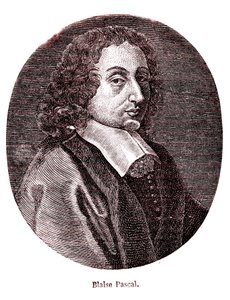 Blaise Pascal, matematico, filosofo, fisico e teologo francese. 1865 (incisione) da French School