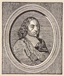 Blaise Pascal, illustrazione da Histoire de la Nation Francaise, Sciences, Volumi I & II, di Gabriel Hanotaux, 1924