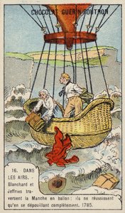 Blanchard e Jeffries effettuano il primo volo in mongolfiera attraverso la Manica da French School