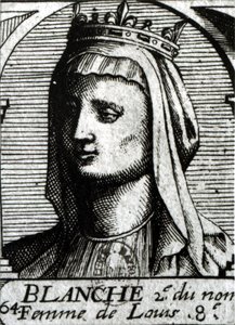 Bianca di Castiglia (1188-1252) Regina di Francia da French School
