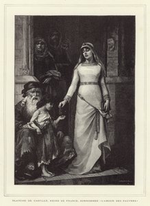 Bianca di Castiglia, Regina Consorte di Luigi VIII di Francia e madre di Luigi IX da French School