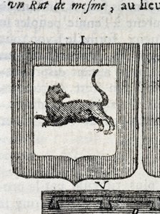 Blasone del Reggimento di Fanteria Italiano in "La Vraye and Perfect Science of Arms or the Armorial Index" di Pierre Palliot da French School