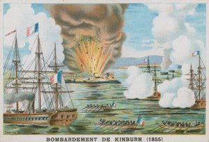Bombardamento di Kinburn, 1855 da French School