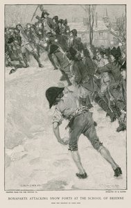Bonaparte che attacca i forti di neve alla Scuola di Brienne
