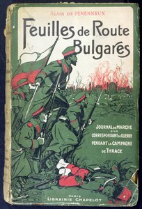 Copertina di un giornale di corrispondenti di guerra durante le guerre balcaniche del 1912-13, 1913 da French School