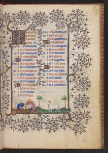 Libro delle Ore, Add MS 32454 f.3r, Francia da French School