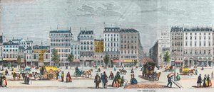 Boulevard Saint-Denis lato sud - Rue Saint Martin - Incisione in 