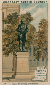 Broca, Professore di Antropologia, 1824-1880, eretta Boulevard St-Germain da French School