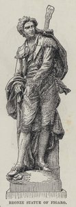 Statua in bronzo di Figaro da French School
