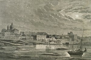 Buenos Aires negli anni 1860 (incisione)