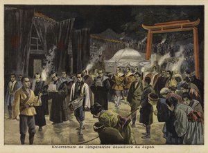 Funerale della Imperatrice Vedova del Giappone, 1897