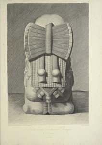Busto di una Sacerdotessa Azteca, illustrazione da 